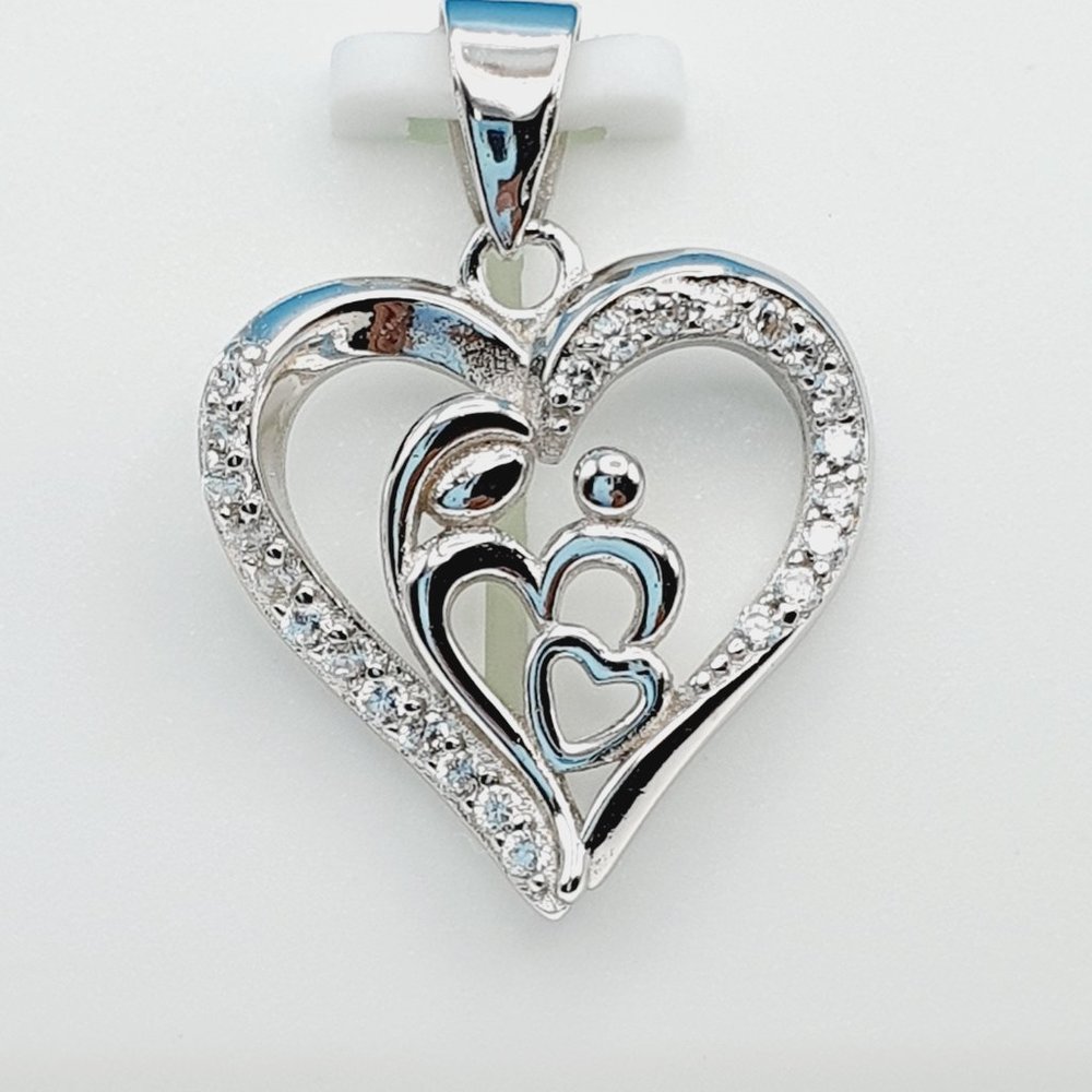 "925 Sterling Silver CZ Beautiful Pendant for Women, 1USPAR4017 - Picture 11 of 11